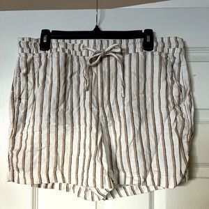 Old Navy Striped Linen Shorts